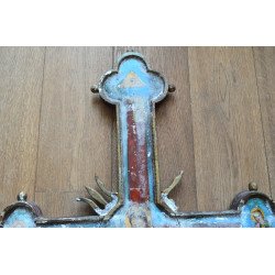 Cruce procesională pictata pe ambele parti secolul 19