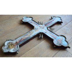 Cruce procesională pictata pe ambele parti secolul 19