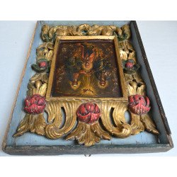 "Maica Domnului Incoronata" icoana pe lemn de Caldarusani 1806