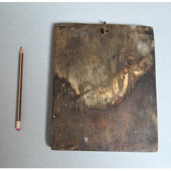 "Maica Domnului cu Pruncul" xilogravura Transilvania secolul 19