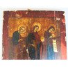"Maica Domnului cu arhanghelul Gavriil și Sfântul Petru" icoana rusească Kholui secolul 19