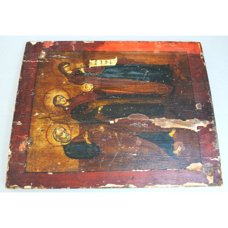 "The Mother of God with the Archangel Gabriel...