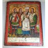 Ioan Irimescu zugrav "Sfinții Mina, Haralambie, Antonie și Trifon" icoana pe lemn 1878