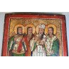 Ioan Irimescu zugrav "Sfinții Mina, Haralambie, Antonie și Trifon" icoana pe lemn 1878