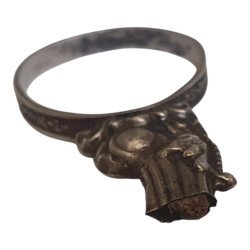 Inel vechi argint cu influente etnice