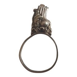 Inel vechi argint cu influente etnice