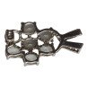 Pandantiv argint ornamentat cu cristale stil opal