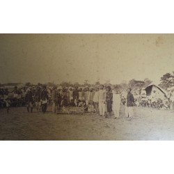 "Vanatoare de tigri" fotografie veche India cca 1880-1900