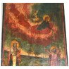 Icoană veche "Sfântul Ilie in carul de foc" 1877