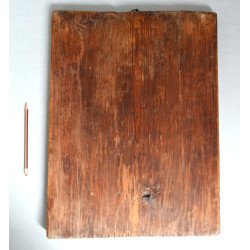 Icoană veche "Sfântul Ilie in carul de foc" 1877