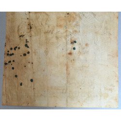 Icoana veche "Sfantul Ioan Botezatorul si Sfantul Nicolae" gravura Muntele Athos 1835