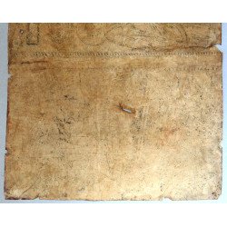 Icoana veche "Maica Domnului cu Pruncul" gravura pe hartie manuala, Muntele Athos prima jumatate a secolului 19
