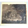 Thomas Hearne "A Village Church" gravura veche 1774