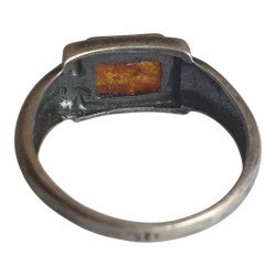 inel argint chihlimbar