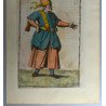 Nicolas de Nicolay "Schiava Mora" xilogravură colorată manual Veneția 1580