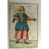 Nicolas de Nicolay "Schiava Mora" xilogravură colorată manual Veneția 1580