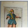 Nicolas de Nicolay "Schiava Mora" xilogravură colorată manual Veneția 1580
