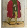Nicolas de Nicolay "Fante Ragusco, ò Messagiero" xilogravura Veneția, cca. 1580