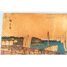 Utagawa Hiroshige "Eitaibashi Fukagawa Shinchi" xilogravura Japonia, cca. 1830–1840