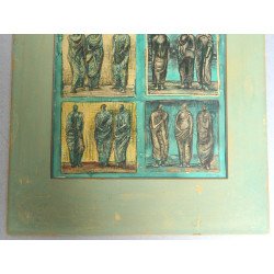 Henry Moore "Studies of Three Standing Figures" litografie1946