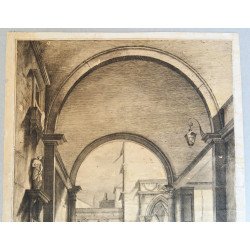 Dionigi Valesi după Francesco Guardi "Marco Corner Senatore" gravura cca 1770–1777