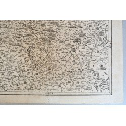 Sebastian Münster "Landtafel des Ungerlands/Polands/Reussen/Littaw/Walachey und Bulgarey" harta veche 1588