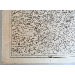 Sebastian Münster "Landtafel des Ungerlands/Polands/Reussen/Littaw/Walachey und Bulgarey" harta veche 1588