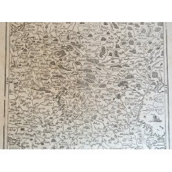 Sebastian Münster "Landtafel des Ungerlands/Polands/Reussen/Littaw/Walachey und Bulgarey" harta veche 1588