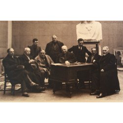 Fotografie originala W. Wiess 1940 – Juriul Salonului Oficial – Steriadi, Verona, Ressu, Medrea, Jalea, Bunescu, Dărăscu