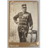 Generalul Eremia Grigorescu – fotografie originală cu dedicație autografă, Atelier Heitler Craiova, 1909
