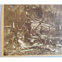 Lucrători forestieri români fotografie veche cca. 1890–1910