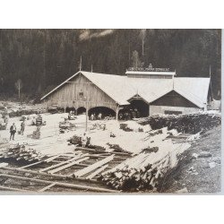 Fotografie originală reprezentând Ferăstrăul Piatra Corbului, România cca. 1920–1940