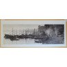 Fotografie originală panoramică „Burning Ghat”, Benares (Varanasi), India, 1977, semnată