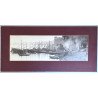 Fotografie originală panoramică „Burning Ghat”, Benares (Varanasi), India, 1977, semnată