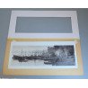 Fotografie originală panoramică „Burning Ghat”, Benares (Varanasi), India, 1977, semnată