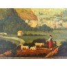 „Vue de Spa prise du couchant” ulei pe panou de lemn Belgia cca. 1840–1860