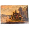 Scenă rurală scoală flamandă sau olandeză ulei pe panou de lemn cca. 1800–1835)