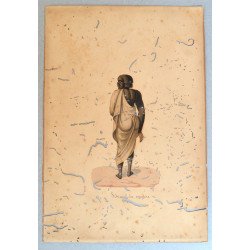 "Schiavo da vendere" tempera / guașă pe hârtie mecanică secolul al XIX-lea