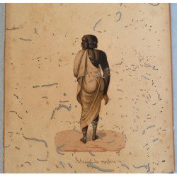 "Schiavo da vendere" tempera / guașă pe hârtie mecanică secolul al XIX-lea