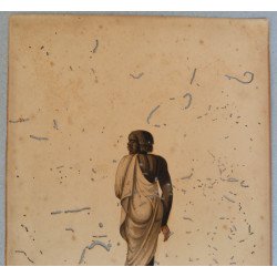 "Schiavo da vendere" tempera / guașă pe hârtie mecanică secolul al XIX-lea