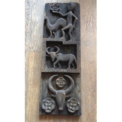 Ușă de hambar sculptată,...