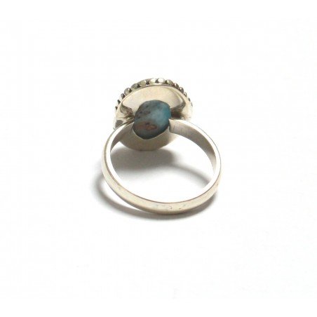 inel argint cu larimar