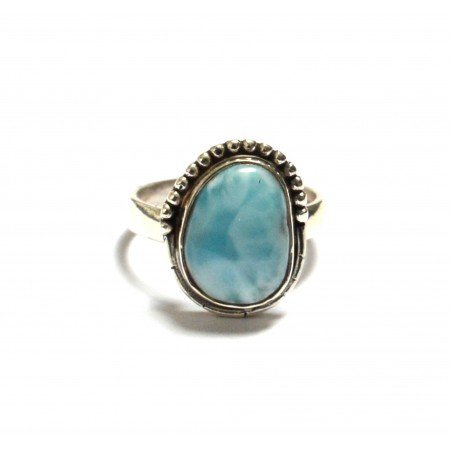 inel argint cu larimar
