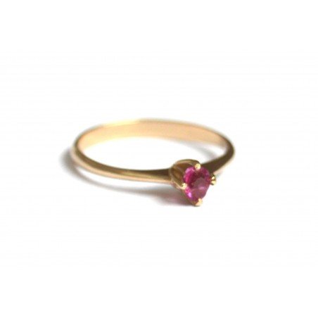 14k gold ring with ruby