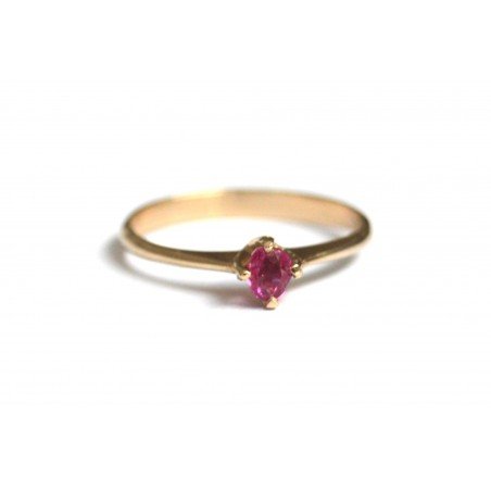 14k gold ring with ruby
